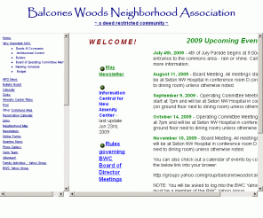 balconeswoods.org: Balcones Woods Neighborhood Association ~ Austin, Texas ~ WELCOME HOME
