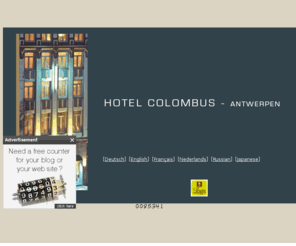 colombushotel.com: Hotel Colombus Antwerp Antwerpen Anvers - Home
Hotel *** in Antwerp, Hotel *** in Antwerpen, Hotel *** à Anvers
