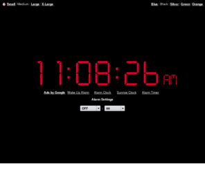 onlineclok.com: Online Alarm Clock
Online Alarm Clock - Free internet alarm clock displaying your computer time.