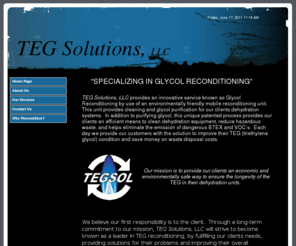 tegsol.com: Home Page
Natural Gas Service Company, Glycol Reconditioning