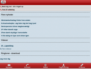 3f.dk: 3F - mobil
3F mobil