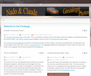 claudelescaut.com: Nado & Claude
Joomla! - le portail dynamique et système de gestion de contenu