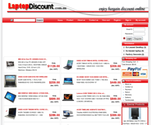 laptopdiscount.com.au: Laptopdiscount Online Store, Discount wholesale notebook, pc
Laptopdiscount sale computers, software, Laptop, Refurbished notebook system and computer componets and all of parts