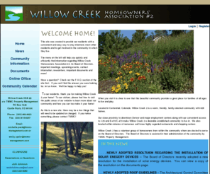 willowcreek2hoa.com: WillowCreek >  Home
Willow Creek 2 HOA