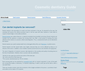acosmeticdentist.net: Cosmetic dentistry Guide
Cosmetic dentistry Guide - Cosmetic Dentistry and Cosmetic Dentist Information