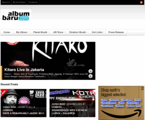 albumbaru.com: AlbumBaru.Com | Info Musik Terbaru
Portal musik terbesar dan terlengkap di Indonesia. Menyajikan informasi aktual seputar album terbaru, profil musisi/band, album legenda, album terlaris, album on progress, agenda musik, lirik lagu/kord, hingga forum dan bursa musik.