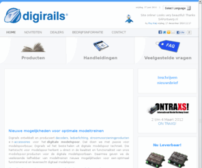 digirails.nl: Digirails – Fabrikant van digitale modelspoor toebehoren
Fabrikant van digitale modelspoor toebehoren, scenery en rijdend materiaal