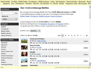 midimusik.at: MIDIFiles MIDI-Dateien zum Online bestellen und zum Download
MIDI-File Onlineshop zum Suchen und Finden aller Midi-Dateien, Midisongs, MIDI-Karaoke. Viele Midis gleich online bestellen und herunterladen (Donwload). Einzelsongs, oder ganze Midifile-Pakete (Collections), z.B. für Fasching, Karneval, Tanzmusik, Alleinunterhalter, Bands oder auch GEMA-Freie Dateien zum Einbinden in die eigene Homepage (Webseite).