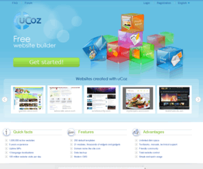 ucoz.net: Free Website Builder | Make Your Own Website with Free Templates at uCoz.com
Create your own website and get free unlimited space hosting with a website maker of uCoz. Free web builder for blogs, forums, photo albums and guestbooks. A wide choice of free website templates and designs.