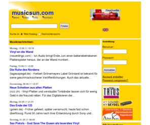 musicsun.com: musicsun.com - Kostenloses Werbungsportal für den Musikhandel...Musiknachrichten, Adressen und alles andere über Musik
musicsun: Kostenloses Werbungsportal für den Musikhandel - Bannerwerbung mit 25 aussagekräftigen Topleveldomains...