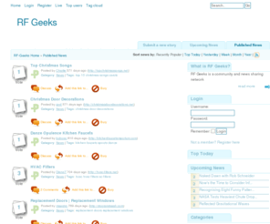 rf-geeks.org: RF Geeks / Published News
Pligg Content Management System