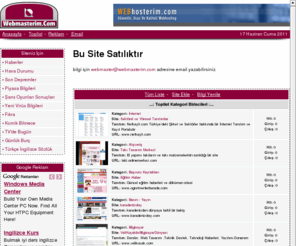 tr-merkez.de: Webmasterim.Com
Webmaster'ler için hizmetler