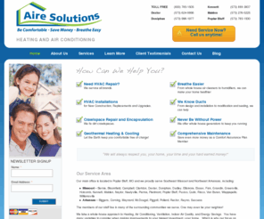 airesolutions.com: Aire Solutions
Aire Solutions provides energy efficient heating and air conditioning solutions for families in Southeast Missouri and Northeast Arkansas. Save money!