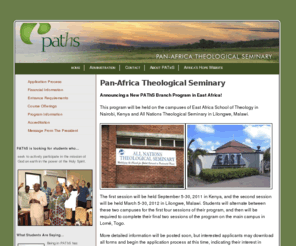 pathsafrica.com: Pan-Africa Theological Seminary - Africa's Hope
Pan-Africa Theological Seminary is a doctoral-level ministry training program that prepares servant leaders to equip the Church of Africa to fulfill God’s mission in the power of the Holy Spirit through offering a Ph.D. in Theological Studies with concentrations in Leadership, Biblical Hermeneutics/Theological Studies, Missions, and Education.