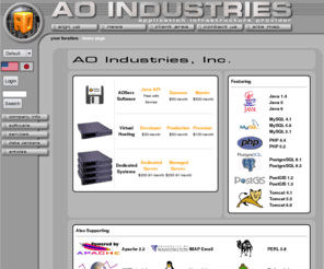 aoindustries.com: AO Industries, Inc.
AO Industries, Inc. Home Page - Application Infrastructure Provider