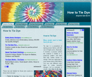 howtotiedye.org: How to Tie Dye
Visit our website for products, resources, and information regarding how to tie dye.