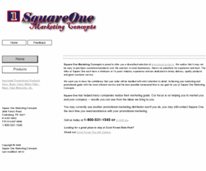 sq1mktg.com: Promotional Marketing Products, Promotional Items Corporate Gifts, Giveaways
Square One offers promotional products, imprinted or embroidery, to businesses and individuals. Promotional Products are great for tradeshow giveaways, employee awards and recognition and corporate gifts.