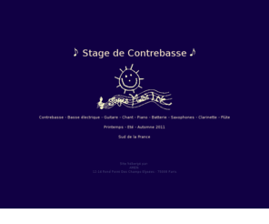 stagedecontrebasse.net: Stage de Contrebasse
Stage de Contrebasse