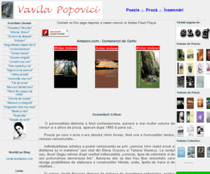 vavilapopovici.com: Vavila Popovici - Poezii, proza, insemnari
Vavila Popovici - Prezentarea volumelor de poezie si proza.