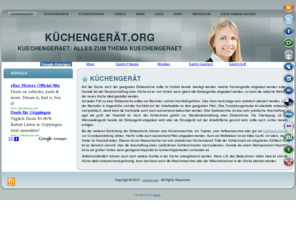 xn--kchengert-22a0x.org: Küchengeräte Haushaltsgeräte Küchenmaschinen
küchengerät.org: Küchengeräte günstig kaufen. Infos, Hersteller und Händler