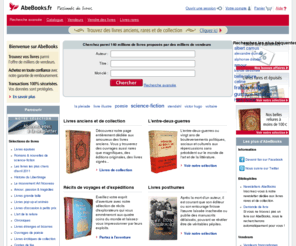 abebooks.fr: Livres anciens, livres rares et livres doccasion sur AbeBooks.fr
AbeBooks est votre marketplace de livres. Plus de 140 millions de livres sont mis en vente par des milliers de vendeurs du monde entier. Achetez et vendez vos livres dans le monde entier grâce à AbeBooks ! Livres neufs, livres d'occasion, livres épuisés, livres rares, livres de collecction et ouvrages anciens, manuels scolaires.