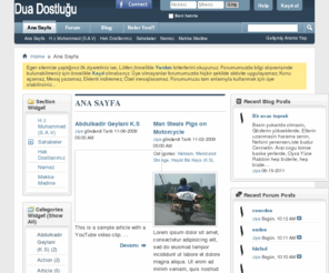 duadostlugu.com: Dua Dostlugu Ailesi Biz Bir Aileyiz
Gazi SOFT tarafından yazılan MySQL ve PHP Tabanlı profeyonel php haber yazılımı 