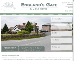 englandsgate.co.uk: Accommodation Hereford, Pub restaurant Hereford,Events in Hereford – Englands Gate Inn & Coach House
England’s Gate Inn – 16th Century Inn, serving excellent local food and providing top class accommodation. We also hold regular events and can cater for functions.