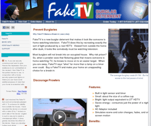 faektv.com: FakeTV Burglar Deterrent Device
FakeTV is a burglar deterrent that accurately simulates the light output of a high definition television so it looks like you're home watching tv.