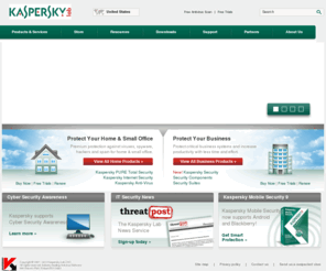 kadpersky.com: Kaspersky Lab United States | Antivirus Computer Security
Kaspersky Products are premium protection against viruses, spyware, hackers and spam for home & office.