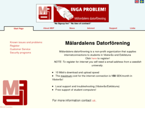 inget.net: MDF - Mälardalens Datorförening - Internet for students at MDH
