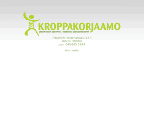 kroppakorjaamo.com: Kroppakorjaamo - Ortopedinen osteopatia - Hieronta - Urheiluhieronta
Kroppakorjaamo