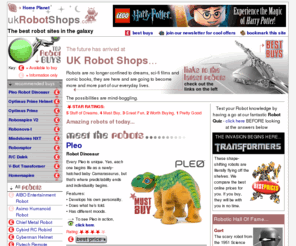 ukrobotshops.com: UK Robot Shops - robotic links and information
The best robot related website resource for humanoids