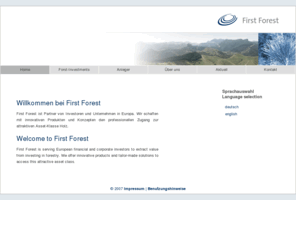 first-forest.com: Willkommen bei First Forest
First Forest