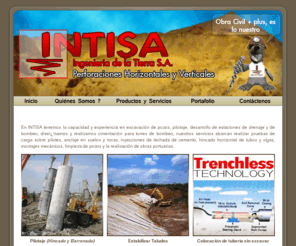 intisa.net: INTISA S.A | Ingeniería de la Tierra S.A. | Pilotaje, Sondeos, Tablestacas
Sitio Web Oficial de INTISA S.A. - Guayaquil - Ecuador