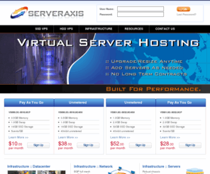 serveraxis.com: VPS :: VPS Hosting :: VDS :: Virtual Private Servers :: Virtual Dedicated Servers :: Server Axis
We specialize in virtual server hosting and provide some of the best VPS management tools and software available.