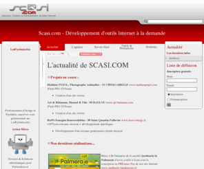 syscasi.biz: Dernières actualités de l'agence web scasi.com située en Ariège midi-Pyrénées.
Agence web située à Pamiers en Ariège, scasi.com est spécialisée dans la création de sites internet, extranet et boutique en ligne. Nous réalisons de la charte graphique à l'hébergement de votre site.