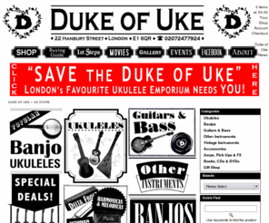 ukuleleemporium.com: Duke of Uke » DUKE OF UKE » UK STORE
Duke of Uke , DUKE OF UKE » UK STORE
