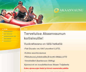 akaanvaunu.fi: Asuntovaunujen vuokraus - Home

			Vuokrattavana asuntovaunuja
		