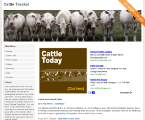 cattletracks.com: Cattle Tracks! - Cattle Tracks
Cattle Tracks, cattle information.