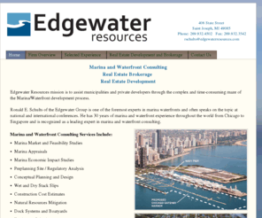 ewgi.net: Edgewater Resources - Marina Design, Marina Development, Marina Consultants
Edgewater Resources provides marina and waterfront design, planning, engineering, and development services for national and international clients.