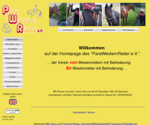 parawesternreiter.com: ParaWesternReiter e.V.
Homepage des ParaWesternReiter e.V. 