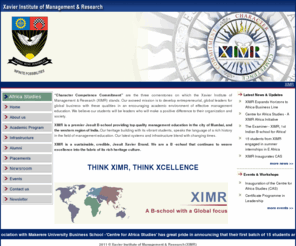 ximr.com: XIMR :::: Xavier Institute of Management & Research
Xavier Institute of Management &Research, Mumbai offers Post Graduate MMS Programme in Management Studies