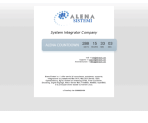 alenasrl.info: Alena Sistemi S.r.l. - System Integrator Company
System Integrator Company, mac os x, integrazione, assistenza, supporto, xsan, xgrid, open directory, iphone, sviluppo, leopard, darwin, unix, integrazione active directory, ldap, kerberos, networking, fiberchannel, storage, apple, final cut server