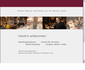 derreineweinsinn.com: Vinum et Veritas
Erleben Sie einen WeinEvent fr die Sinne. Der reine WeinSinn!