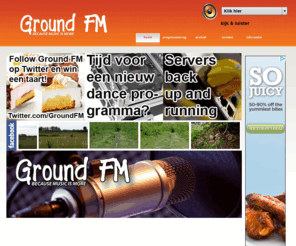 groundfm.com: Home - Ground FM, Because Music Is More
