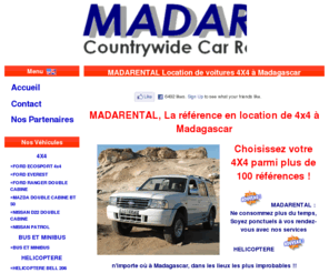 madarental.com: MADARENTAL - Location de voiture 4x4 à Madagascar - Madagascar Countrywide 4WD Car Rental
MADARENTAL - Location de voitures 4x4 à Madagascar - Madagascar Countrywide 4WD Car Rental