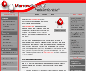 marrowforums.org: Marrowforums.org: AA, MDS, PNH, Bone Marrow Failure Disease Discussion Forums
