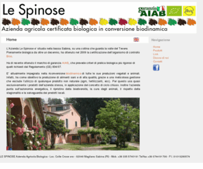 lespinose.com: Azienda Agricola  biologica LE SPINOSE - Home
