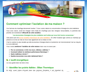 materiauxisolation.com: Isolation performante de la maison optimiser son isolation avec audit energetique choix des materiaux
Isolation performante de la maison optimiser son isolation avec audit energetique choix des materiaux. Votre audit energetique, bilan thermique, diagnostic energetique, mieux qu'un DPE, avec DOPEO de Thermiconseil experts en economies d'energie, bureau d'Etudes Thermiques indépendant, référencé par l'ADEME Lorraine et AREL. DOPEO audit énergétique, réalisé chez vous par Thermiconseil, est un véritable diagnostic thermique d'optimisation de la performance énergétique de votre habitat. Il comprend un bilan thermique détaillé avec étiquettes energie et climat, 3 plans de performance énergétique avec calcul de votre future facture de chauffage et dimensionnement de l'installation à réaliser