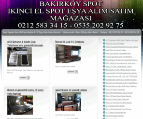 spotesyalar.com: Spot Eşyalar İkinci El Eşya Alanlar 2. El Eşya Alım Satım İkinciel
Tüm ikinci el eşyalarınız spot eşyalar alınır satılır ikinci el eşya alanlar 2 el eşya alım satım,eşya alanlar,beyaz eşya alanlar,ikinci el eşya alan yer